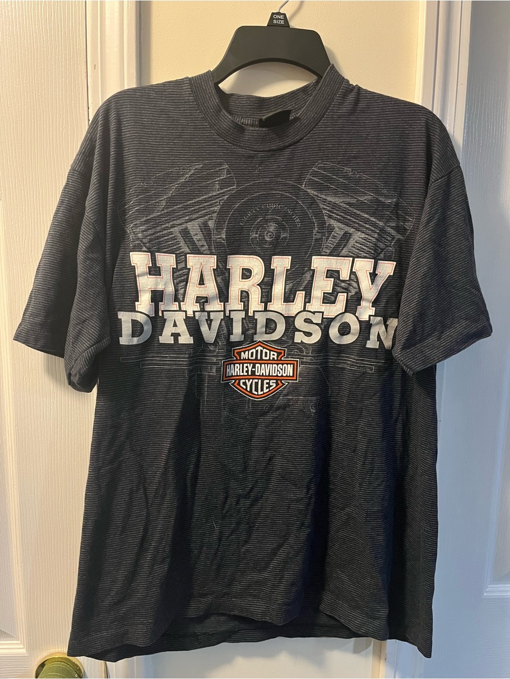 Vintage HARLEY DAVIDSON Engine Palm Beach Florida Single Stitch L Shirt